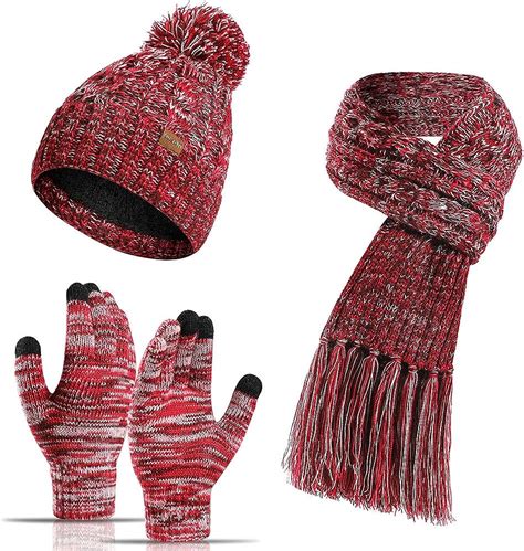 gorro guantes y bufanda mujer.